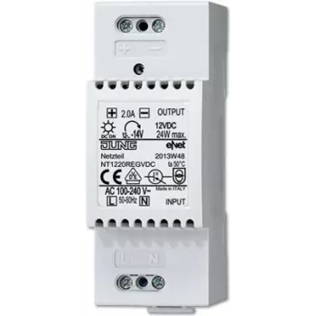 JUNG NT 1220 REG VDC - 100 - 240 V - 50/60 Hz - 2 A - White - 36 mm