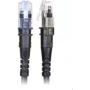 PatchSee ThinPATCH - Patch-Cable - RJ-45 (M) to RJ-45 (M) - 60cm - 4,9 mm - FTP - CAT 6a - IEEE 802,3at - Shielded, Halogen-Free - Black (TP-6A-F/2)