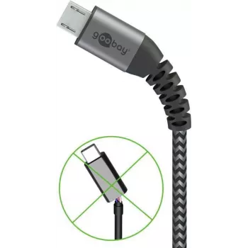 Wentronic 49283 Mobile Phone Cable Grey