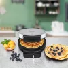 ROMMELSBACHER WA 850, 1 waffle(n), Circle, Herz (Form), Black, Silver, 17,5 cm, Plastic, 850 W
