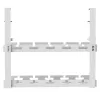 Under-desk cable organizer MACLEAN MC-104 W, 2-level steel tray, white, max load 5 kg, fits desk 0.5–5 cm