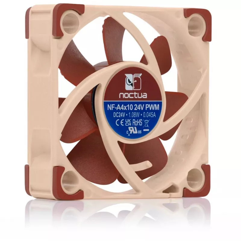 Fan Noctua NF-A4X10 24V PWM 4 cm Beige Brown 5000 RPM 8.9 m³/h