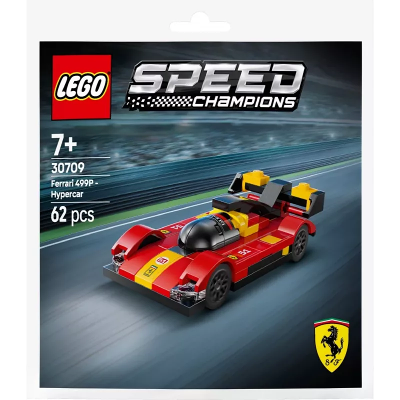 LEGO Construction Toy Speed Champions Ferrari 499P Super Sports Car Polybag 30709