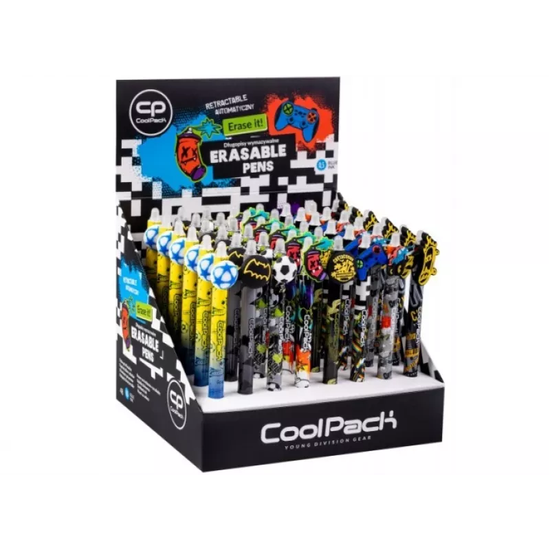 Retractable erasable pen CoolPack Boys