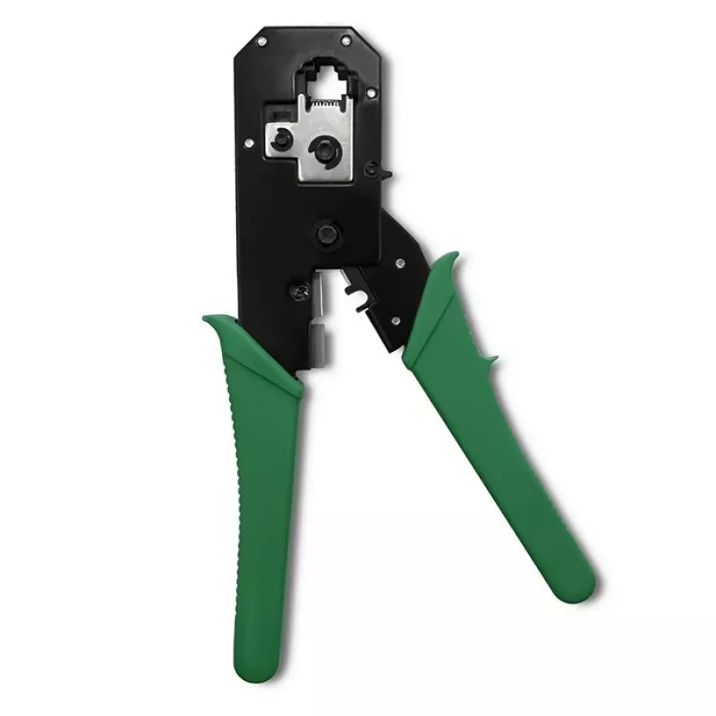 Crimping and cutting tool QOLTEC 54381 — modular connectors (network) crimper and cable cutter