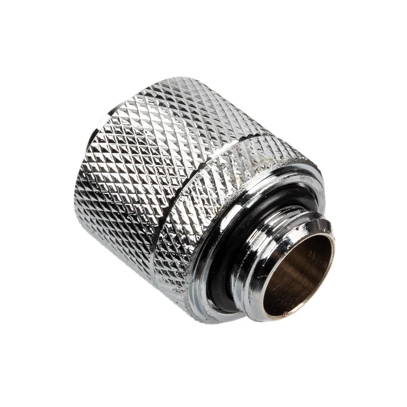 Alphacool HF Connector straight G1/4 inch AG to 13/10mm - chrome Silver