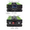 Qoltec Monolith Voltage Converter | Charging the battery | UPS | 2000W | 4000W |12V to 230V |Pure Sine | LCD black-green