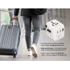 Travel power adapter GEMBIRD TPA-1A2C20-01-W — 20 W, USB-A (18 W) + 2× USB-C (20 W), Type E plug, white
