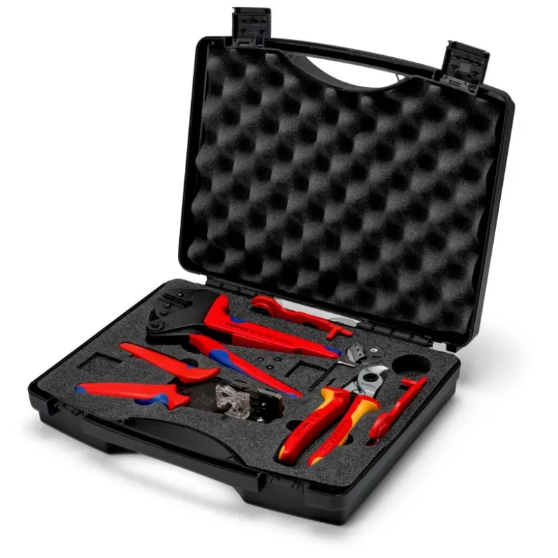 Cable crimper Knipex 97 91 04 V01 Grey Orange Red 5 pcs