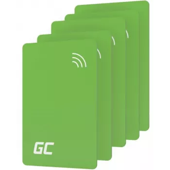 NFC access cards set (5 pcs) for Green Cell HabuDen EVGCAKNFC5 electric vehicle charging station
