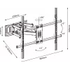 TV mount TB TB-854 for TVs up to 100 in, max 65 kg, VESA 800×600