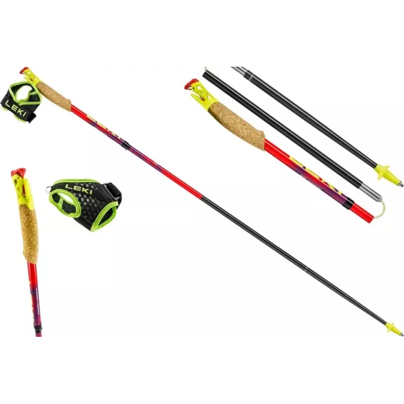 Trekking poles Leki TRL Ultratrail FX One 115 cm, red