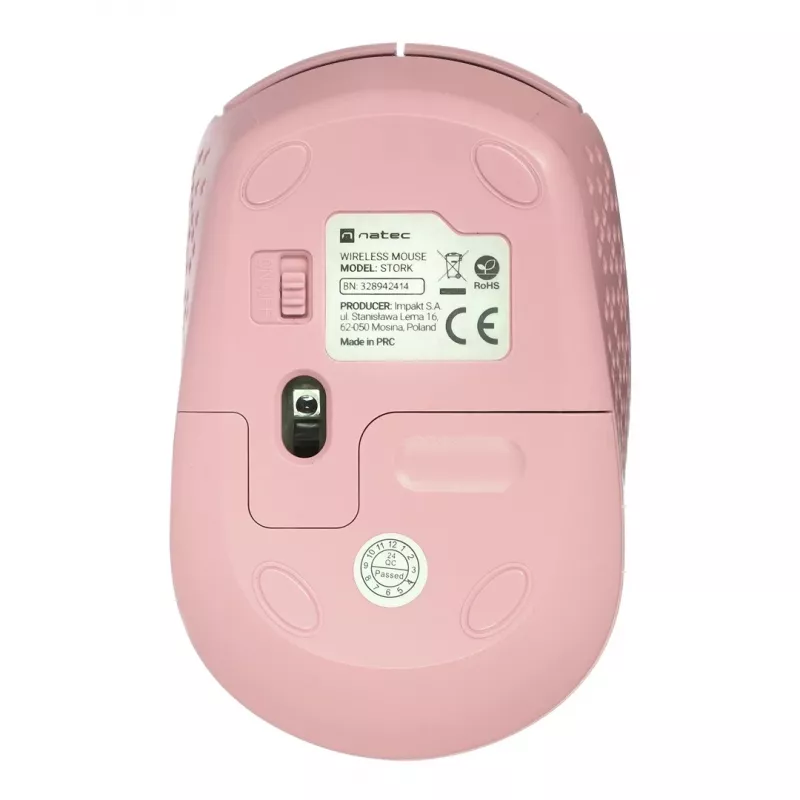 NATEC STORK mouse Home Ambidextrous RF Wireless + USB Type-A Optical 1600 DPI