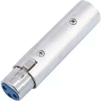 Audio adapter Omnitronic 3-pin XLR female to 5-pin XLR male model 30226577