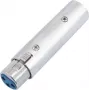 Audio adapter Omnitronic 3-pin XLR female to 5-pin XLR male model 30226577