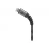 USB-A to Lightning cable GOOBAY 2 m, textile jacket, 3.3 mm diameter, Space Grey/Silver