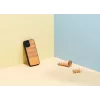 Phone case Man and Wood for iPhone 12 mini, herringbone arancia black