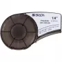 Label tape Brady M21-250-423, thermal transfer polyester, black on white, 6.35 mm x 6.4 m
