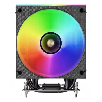Air cooler TACENS Mars Gaming MCPU-LCD, 120 mm fan, TDP 300 W, supports LGA1700/1200/115x/1366 and AM4/AM5, black