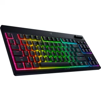 BlackWidow V4 Low-Profile TKL HyperSpeed, Gaming Keyboard black, DE-Layout, Razer Low-Profile Orange