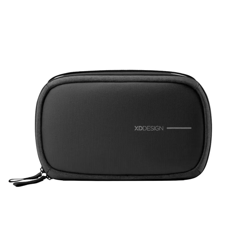 Toiletry Bag XDDESIGN First-Class All-in-One Travel Organiser P706.3401, Black, Zipper Closure, Deluxe Pouch