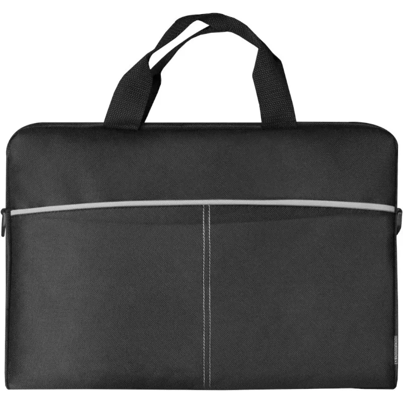 Laptop bag DEFENDER Lite 39.6 cm (15.6 inch) Black/Grey, polyester, zipper, handle, removable shoulder strap