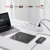 Power strip MACLEAN MCE389 W — 6 sockets, 4×USB-A, 1×USB-C, 2500W, 110–240V, 1.5 m cable, white