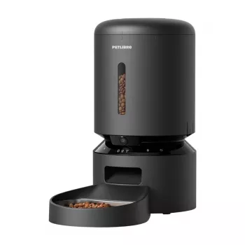 Automatic Pet Food Dispenser Aptel Granary with Camera, 5 L, Black
