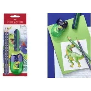 Writing set Faber-Castell Dino Green 111519 — Faber-Castell writing set Dino Green