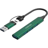 CANYON hub DS-02 4in1 USB-A/C Green