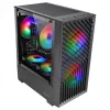 PC Case TACENS Mars Gaming MC-VORTEX Mini Tower Mini-ITX/Micro-ATX Tempered Glass Black, 3x120mm, 27.3 cm GPU, 162 mm CPU cooler