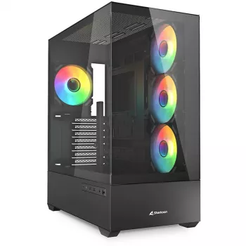 PC Case Sharkoon AK6 RGB, ATX, Black