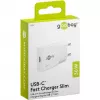 USB-C PD GaN Fast Charger Slim (30 W) (White)