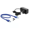 HDD enclosure DeLOCK 42612 Black 3.5 inch