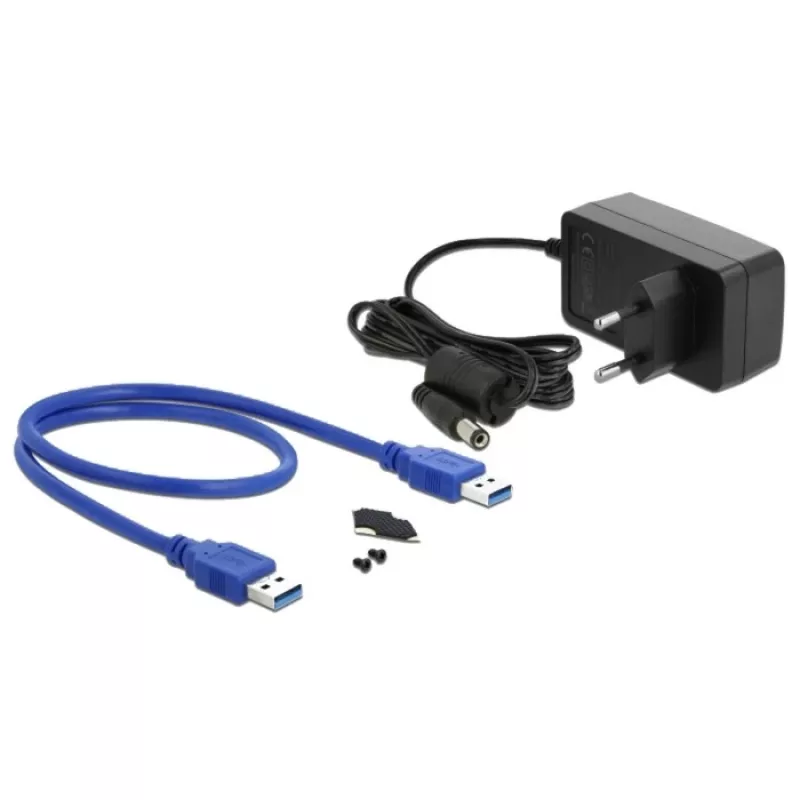 HDD enclosure DeLOCK 42612 Black 3.5 inch