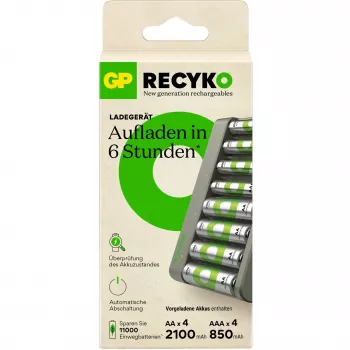 Battery charger GP E821 for NiMH AA and AAA rechargeable cells, model E821