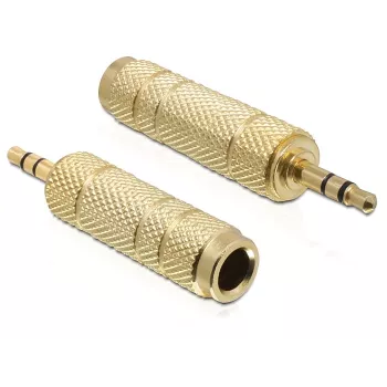 Cable gender changer DeLOCK 65360 3.5 mm to 6.35 mm Gold