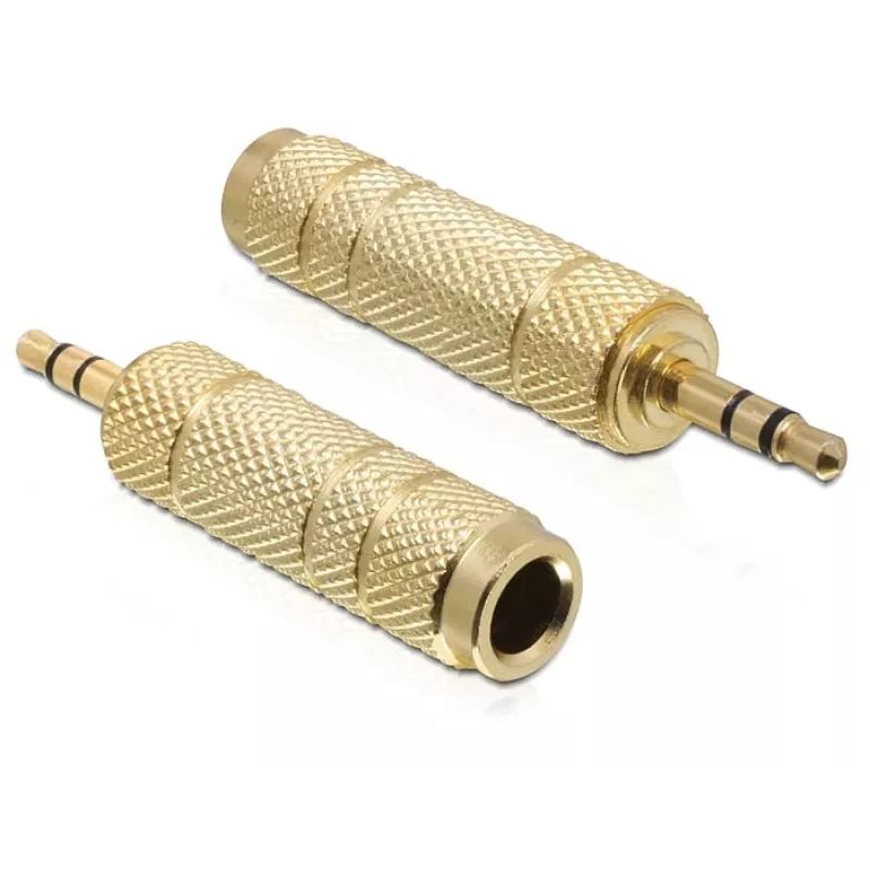 Cable gender changer DeLOCK 65360 3.5 mm to 6.35 mm Gold