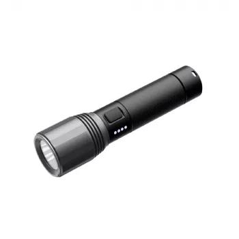 Handheld flashlight Nextool T10 — 2000 lm, 220 m beam, USB-C, IPX7, aluminium body, 152 mm