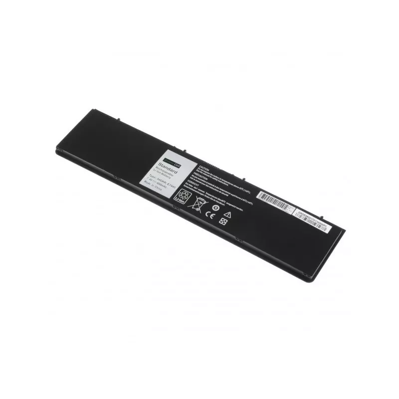 Battery Green Cell DE93 for DELL Latitude E7440, Li‑Ion 7.4V 4500mAh, 4 cells, black