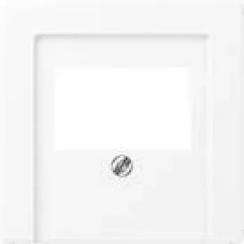 Wall plate / switch cover JUNG A569BFPLTWWM — plastic, screwless, 1 pc