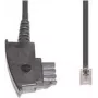 Telephone cable e+p T 37 10 m Transparent Black