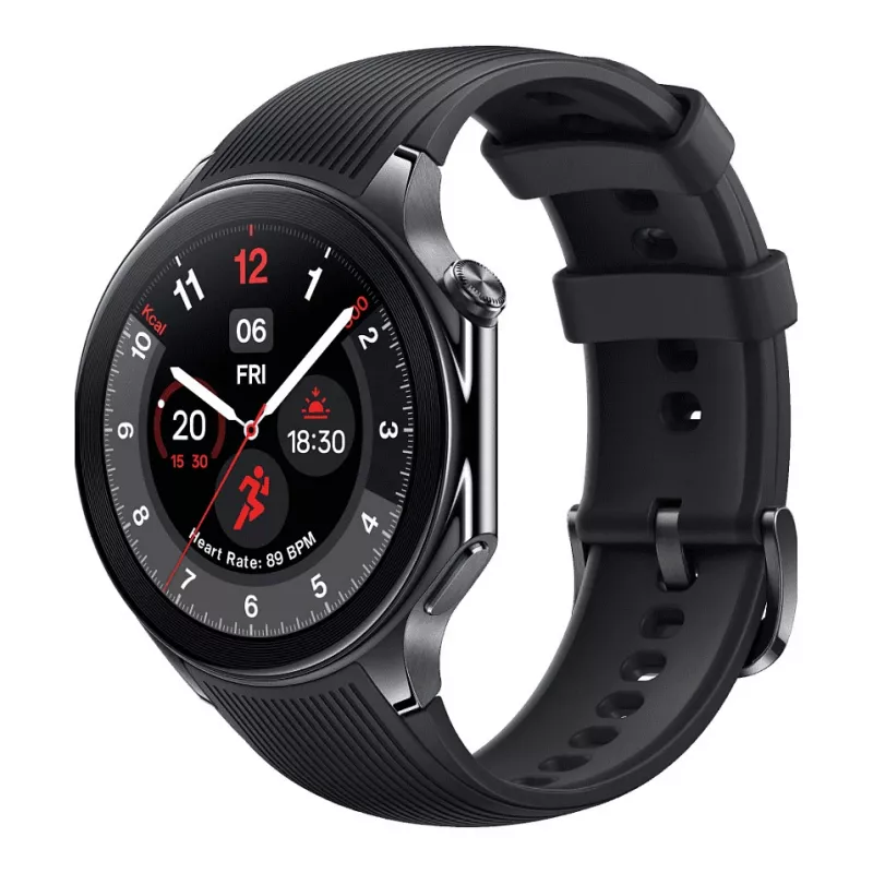 OnePlus Watch 2 - 46 mm - smart watch with strap - Fluoroelastomer - Wrist size: 140-210 mm - Display 3.63 cm (1.43)