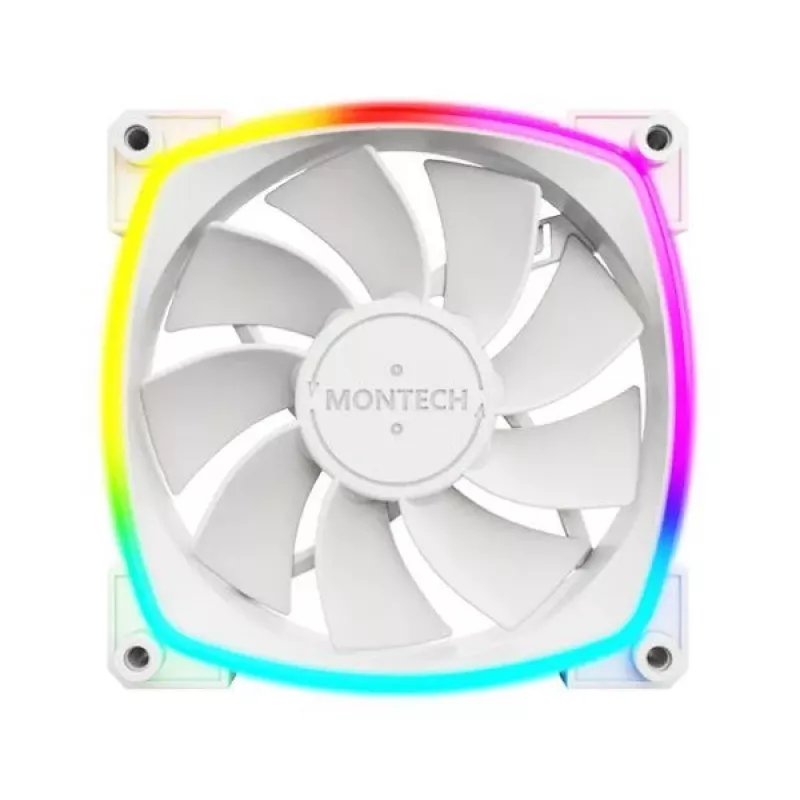 Montech RX120 PWM Computer case Fan 12 cm White 3 pc(s)