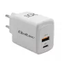 GaN Charger QOLTEC 51823 20W USB power adapter, 5V/20V output