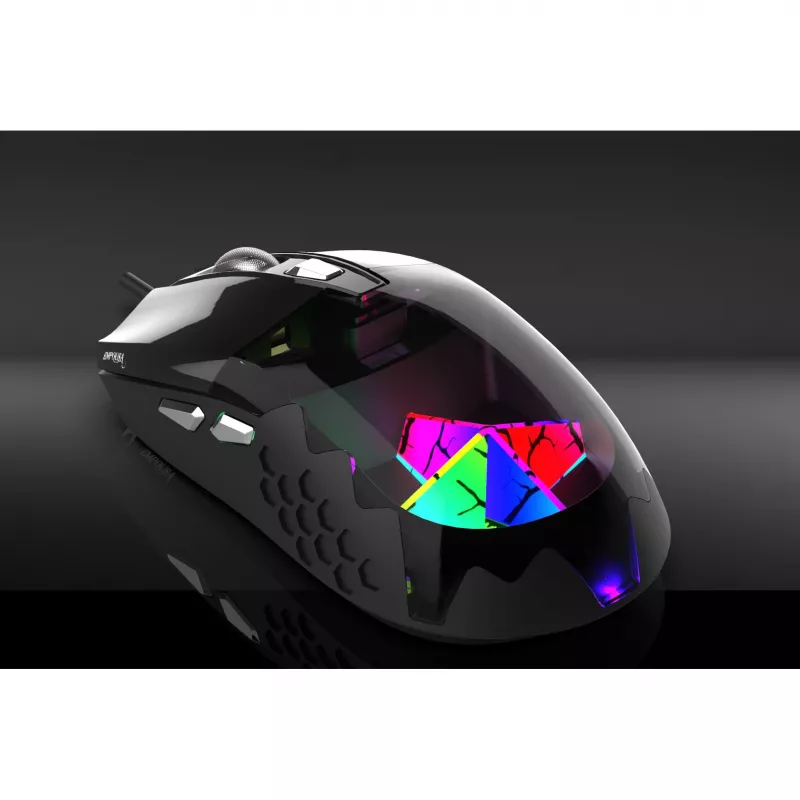 INCA Cian INCA Empousa 3D RGB Led 7200 Dpi Macro Keys Private Gaming Mouse