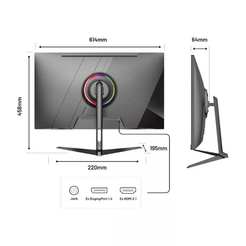JAPANNEXT JN-I270UHD16FHD32 computer monitor 68.6 cm (27 inch) 3840 x 2160 pixels 4K Ultra HD LED Black