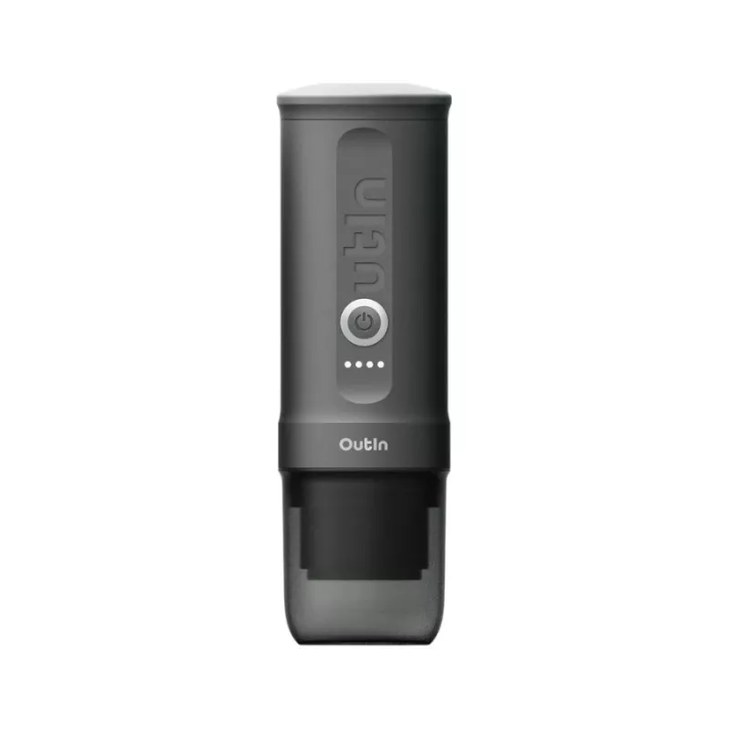 Coffee machine OUTIN Outin Nano Grey — ground coffee input, 20 bar, 7500 mAh battery, 670 g