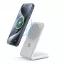 Wireless charger Crong CRG-MSS-WHT 10W fast charging for Qi-compatible devices