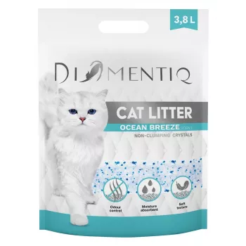 Clumping Cat Litter DIAMENTIQ Diamentiq Ocean Breeze 3.8 l — Silicone granules, 1.5 kg, antibacterial, non-dusting
